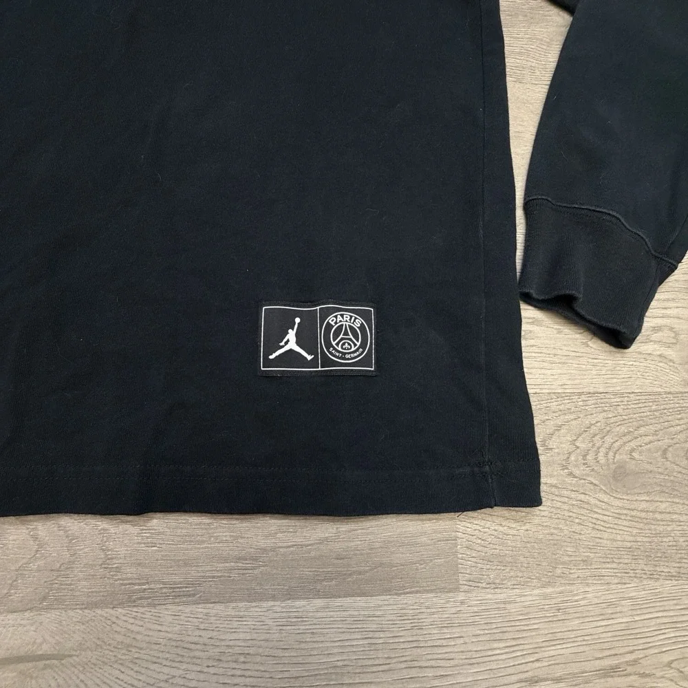 Nike Air Jordan X PSG Paris Saint Germain Long Sleeve T-Shirt Mens M DB6512-010